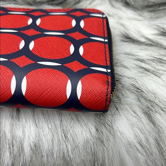 Michael Kors Red and Blue geometric Wallet - Picture 8 of 11